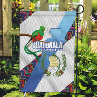 Guatemala Independence Day Garden Flag Resplendent Quetzal with Coat of Arms and Maya Textiles - Wonder Print Shop