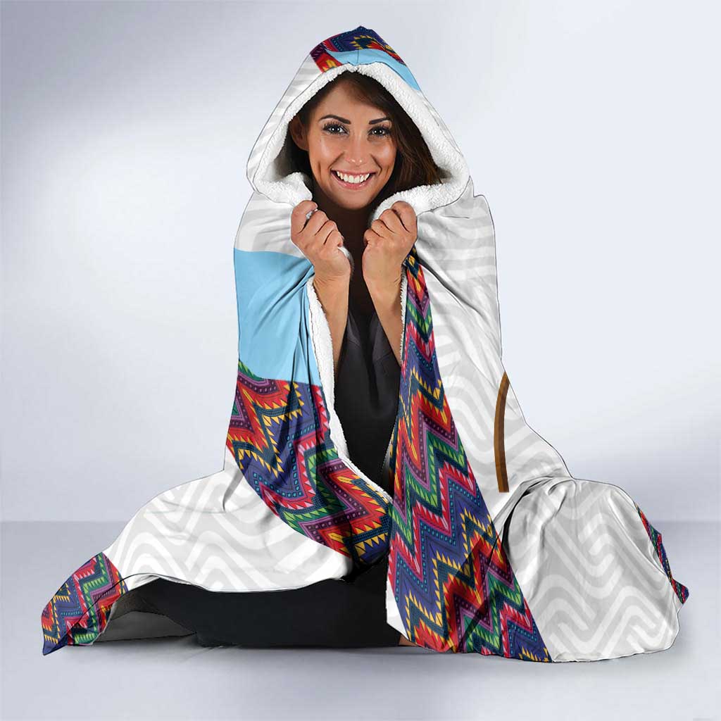 Guatemala Independence Day Hooded Blanket Resplendent Quetzal with Coat of Arms and Maya Textiles - Wonder Print Shop