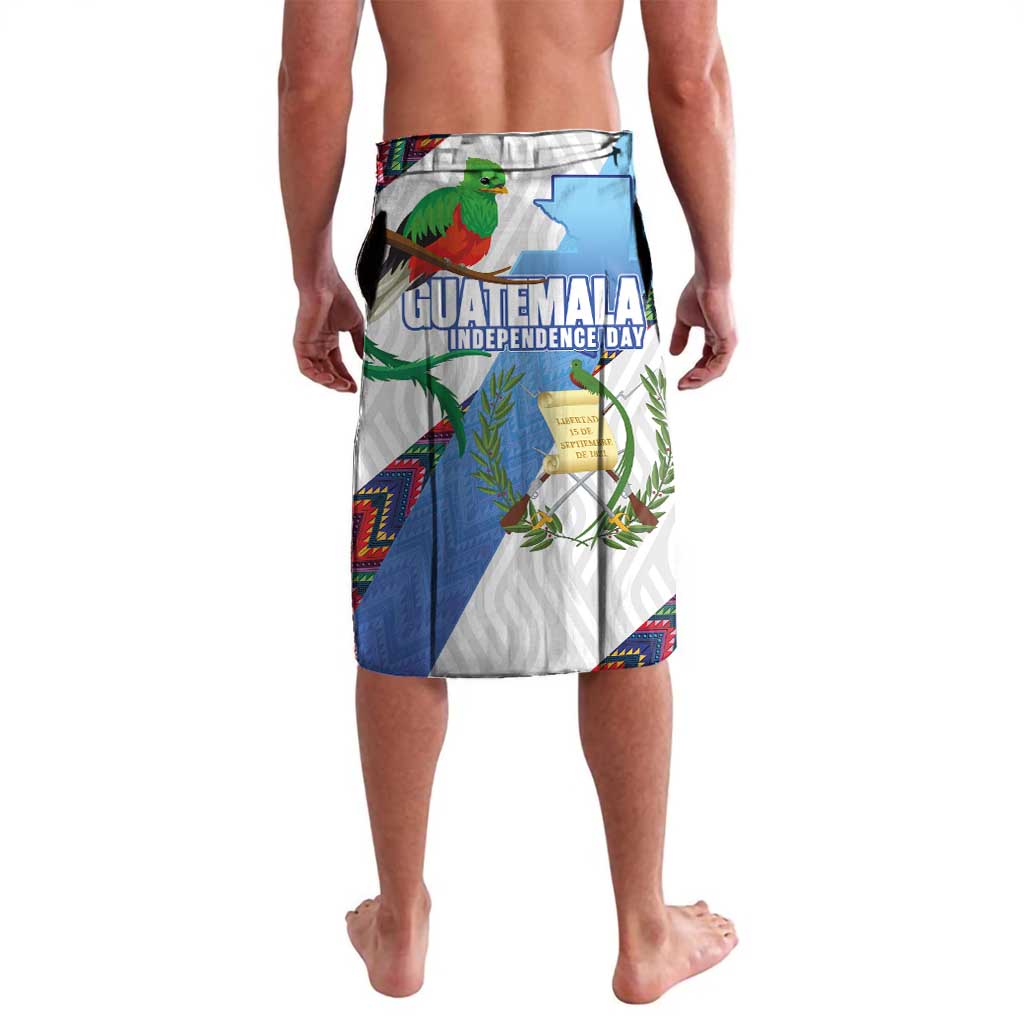 Guatemala Independence Day Lavalava Resplendent Quetzal with Coat of Arms and Maya Textiles - Wonder Print Shop