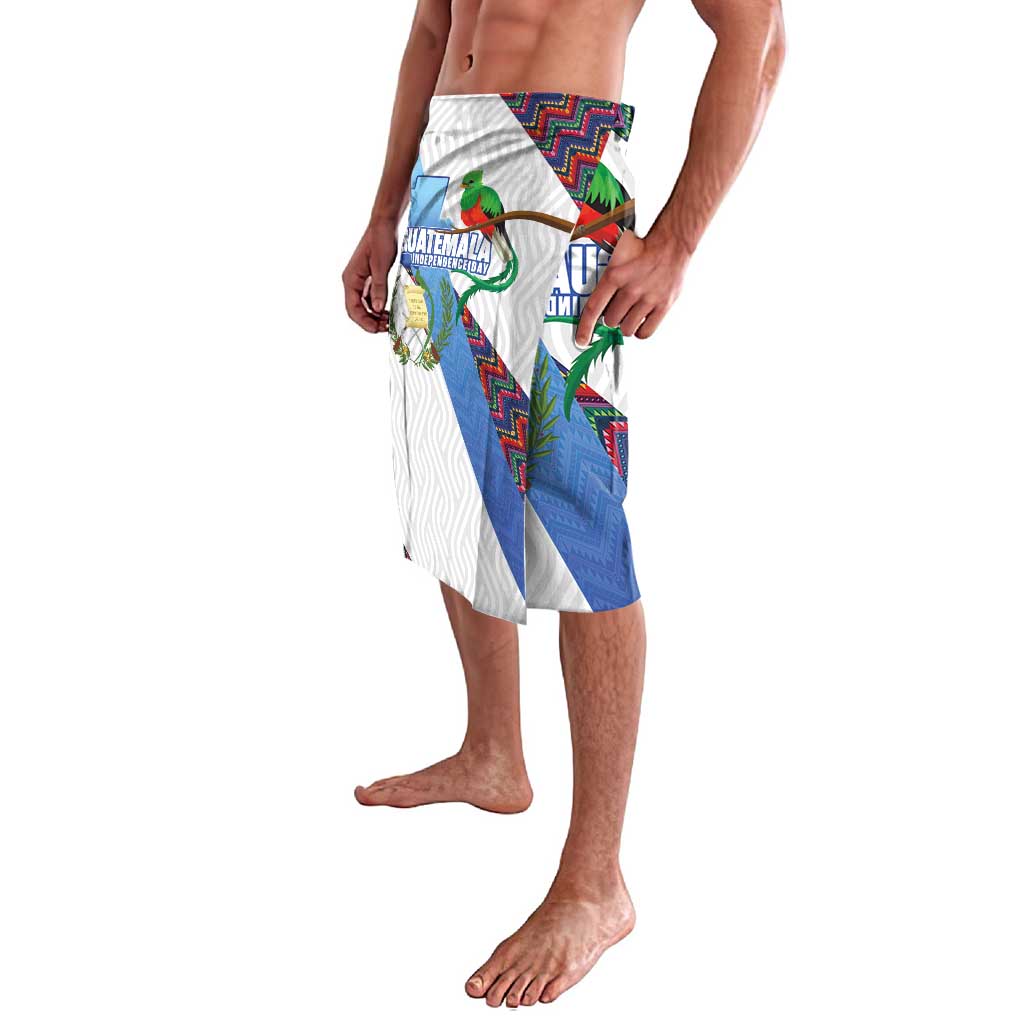 Guatemala Independence Day Lavalava Resplendent Quetzal with Coat of Arms and Maya Textiles - Wonder Print Shop
