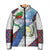 Guatemala Independence Day Padded Jacket Resplendent Quetzal with Coat of Arms and Maya Textiles - Wonder Print Shop