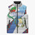 Guatemala Independence Day Sleeveless Puffer Jacket Resplendent Quetzal with Coat of Arms and Maya Textiles - Wonder Print Shop