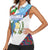Guatemala Independence Day Women Sleeveless Polo Shirt Resplendent Quetzal with Coat of Arms and Maya Textiles - Wonder Print Shop