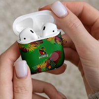 St Kitts and Nevis Cricket Patriots AirPods Case Caribbean Tropical Plants Sporty Green - Wonder Print Shop