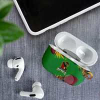St Kitts and Nevis Cricket Patriots AirPods Case Caribbean Tropical Plants Sporty Green - Wonder Print Shop