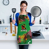 St Kitts and Nevis Cricket Patriots Apron Caribbean Tropical Plants Sporty Green - Wonder Print Shop