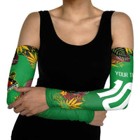 St Kitts and Nevis Cricket Patriots Arm Sleeves Caribbean Tropical Plants Sporty Green - Wonder Print Shop