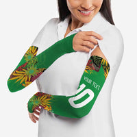 St Kitts and Nevis Cricket Patriots Arm Sleeves Caribbean Tropical Plants Sporty Green - Wonder Print Shop