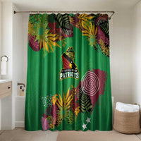 St Kitts and Nevis Cricket Patriots Bathroom Set Caribbean Tropical Plants Sporty Green - Wonder Print Shop