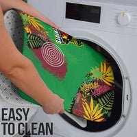 St Kitts and Nevis Cricket Patriots Bathroom Set Caribbean Tropical Plants Sporty Green - Wonder Print Shop