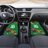 St Kitts and Nevis Cricket Patriots Car Mats Caribbean Tropical Plants Sporty Green - Wonder Print Shop
