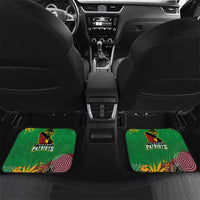 St Kitts and Nevis Cricket Patriots Car Mats Caribbean Tropical Plants Sporty Green - Wonder Print Shop