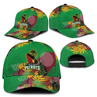 St Kitts and Nevis Cricket Patriots Classic Cap Caribbean Tropical Plants Sporty Green - Wonder Print Shop