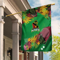 St Kitts and Nevis Cricket Patriots Garden Flag Caribbean Tropical Plants Sporty Green - Wonder Print Shop