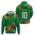 Custom St Kitts and Nevis Cricket Patriots Hoodie Caribbean Tropical Plants Sporty Green - Wonder Print Shop