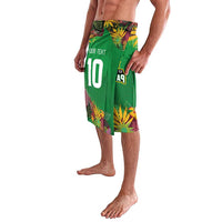 Custom St Kitts and Nevis Cricket Patriots Lavalava Caribbean Tropical Plants Sporty Green - Wonder Print Shop