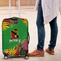 St Kitts and Nevis Cricket Patriots Luggage Cover Caribbean Tropical Plants Sporty Green - Wonder Print Shop