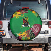 St Kitts and Nevis Cricket Patriots Spare Tire Cover Caribbean Tropical Plants Sporty Green - Wonder Print Shop