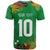 Custom St Kitts and Nevis Cricket Patriots T Shirt Caribbean Tropical Plants Sporty Green - Wonder Print Shop