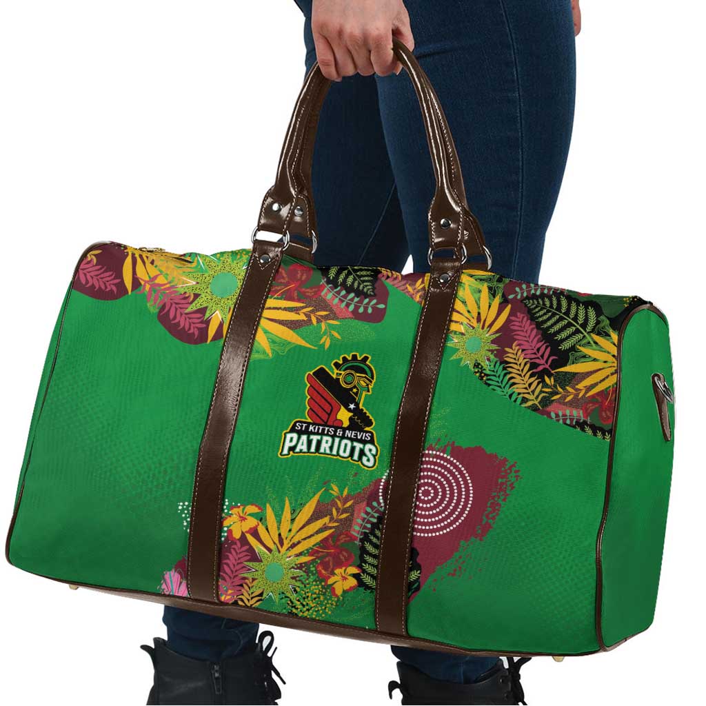 St Kitts and Nevis Cricket Patriots Travel Bag Caribbean Tropical Plants Sporty Green - Wonder Print Shop