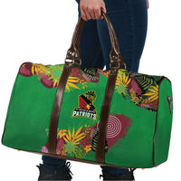 St Kitts and Nevis Cricket Patriots Travel Bag Caribbean Tropical Plants Sporty Green - Wonder Print Shop