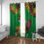 St Kitts and Nevis Cricket Patriots Window Curtain Caribbean Tropical Plants Sporty Green - Wonder Print Shop
