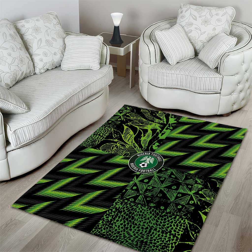 Nigeria Football Area Rug Super Eagles Champions - Wonder Print Shop