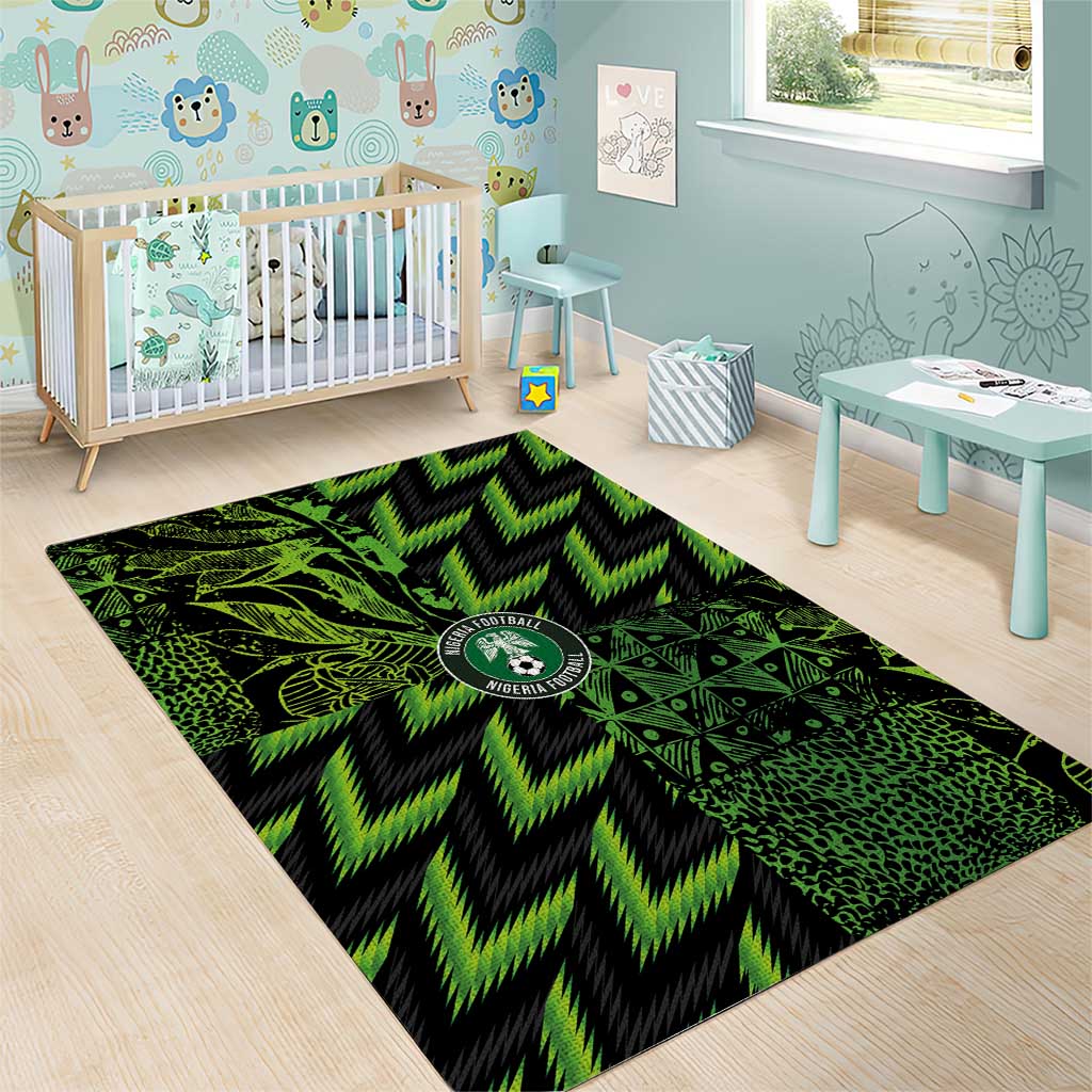Nigeria Football Area Rug Super Eagles Champions - Wonder Print Shop