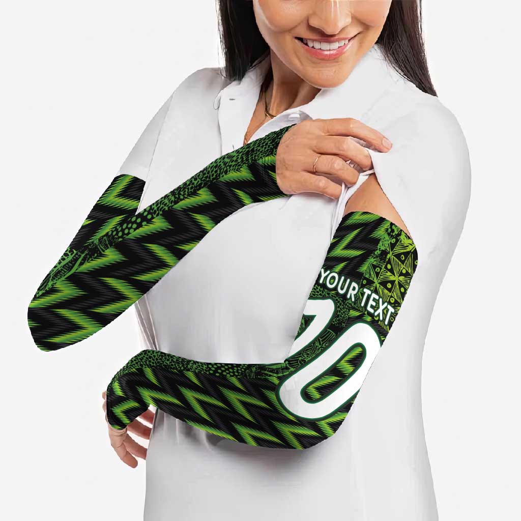 Custom Nigeria Football Arm Sleeves Super Eagles Champions - Wonder Print Shop
