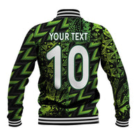 Custom Nigeria Football Baseball Jacket Super Eagles Champions - Wonder Print Shop