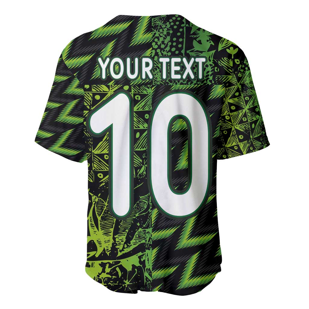 Custom Nigeria Football Baseball Jersey Super Eagles Champions - Wonder Print Shop