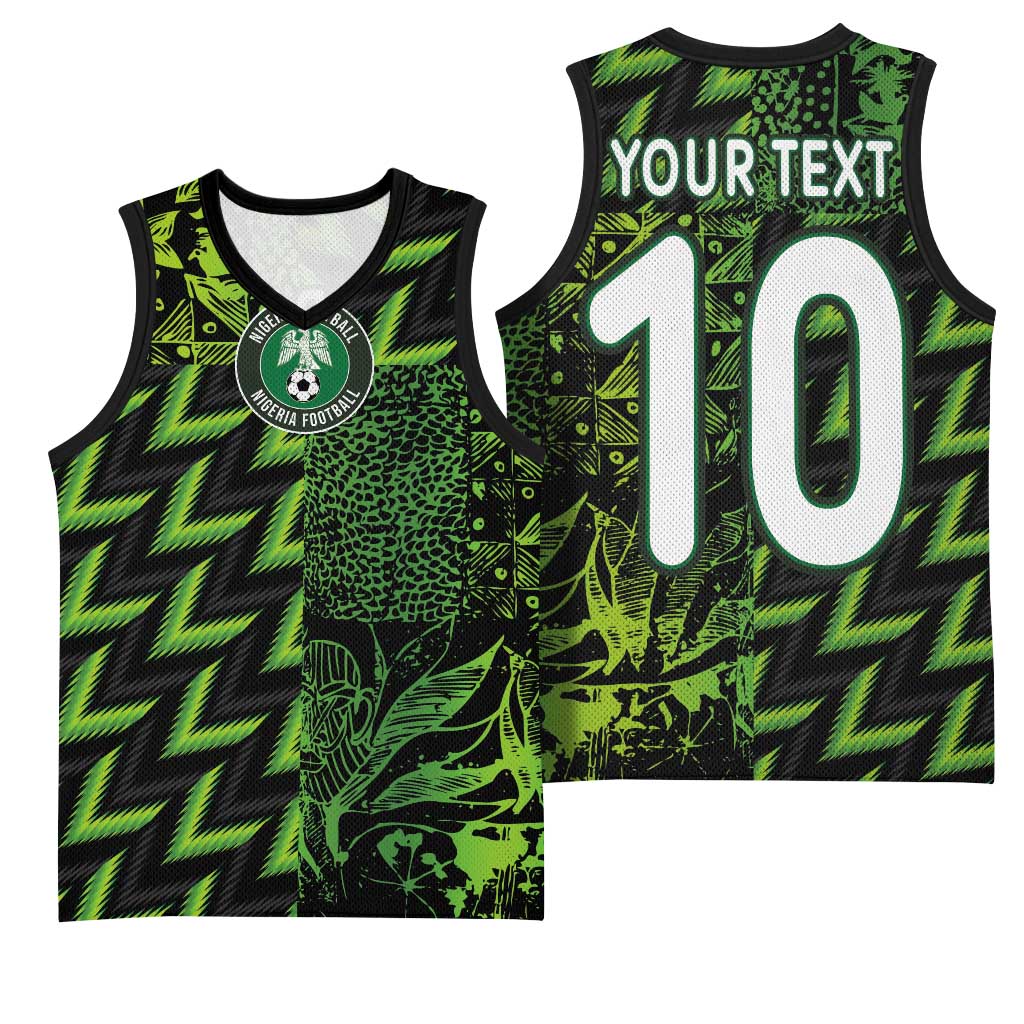 Custom Nigeria Football Basketball Jersey Super Eagles Champions - Wonder Print Shop