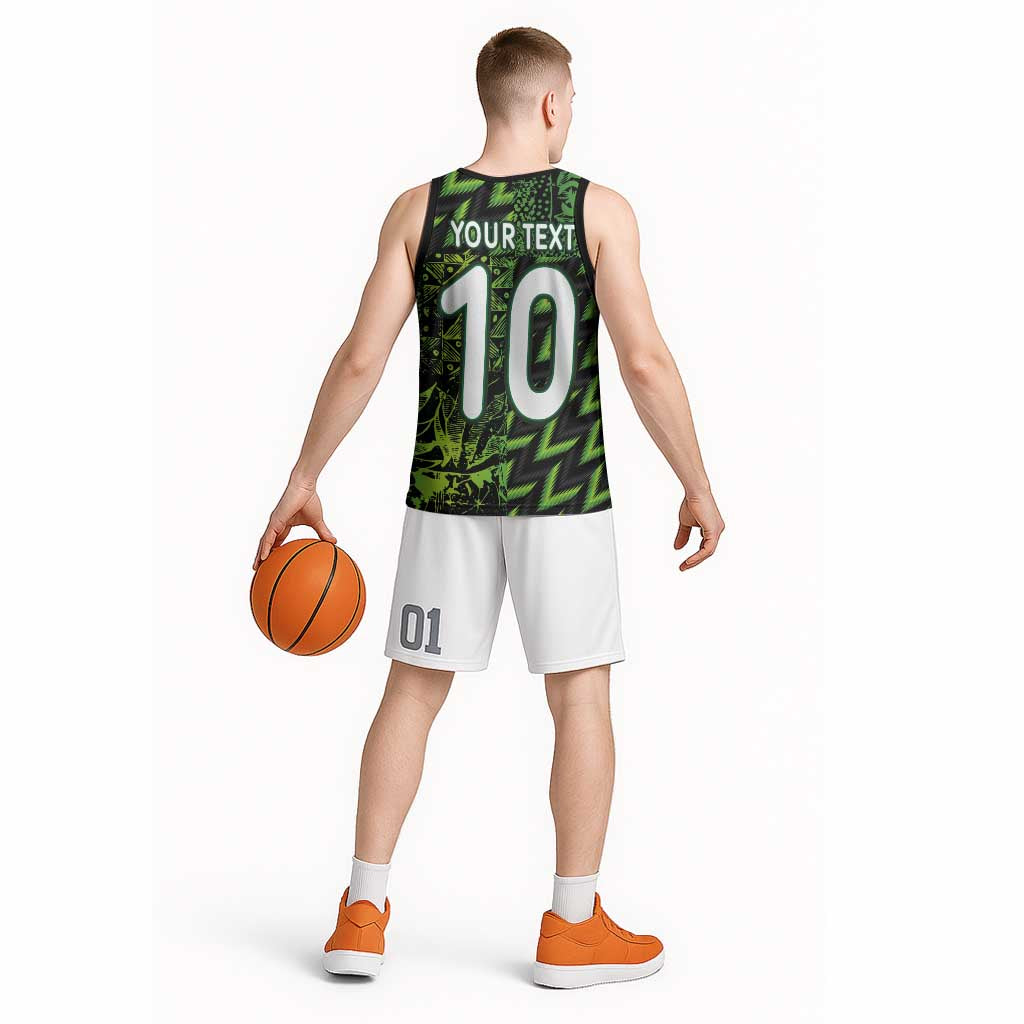 Custom Nigeria Football Basketball Jersey Super Eagles Champions - Wonder Print Shop