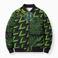 Custom Nigeria Football Bomber Puffer Jacket Super Eagles Champions - Wonder Print Shop