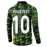 Custom Nigeria Football Button Sweatshirt Super Eagles Champions - Wonder Print Shop