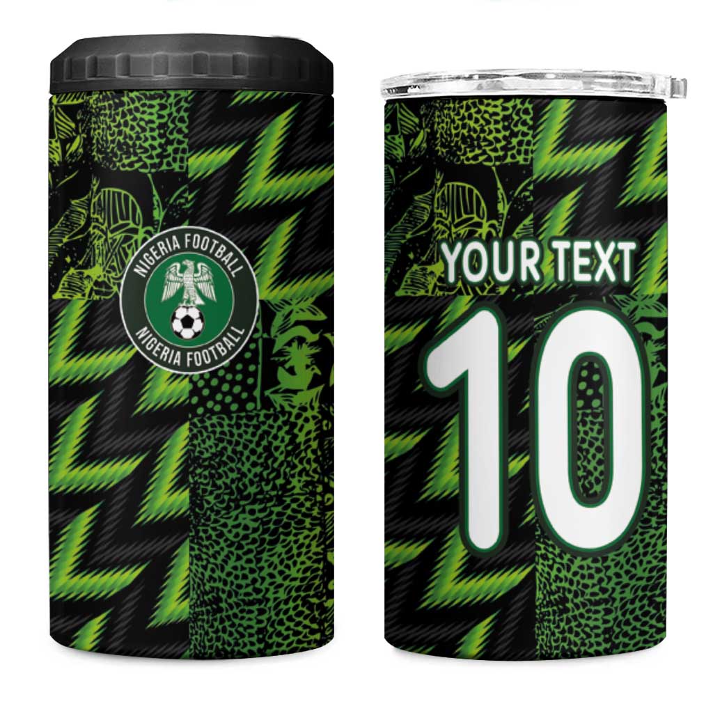 Custom Nigeria Football 4 in 1 Can Cooler Tumbler Super Eagles Champions - Wonder Print Shop