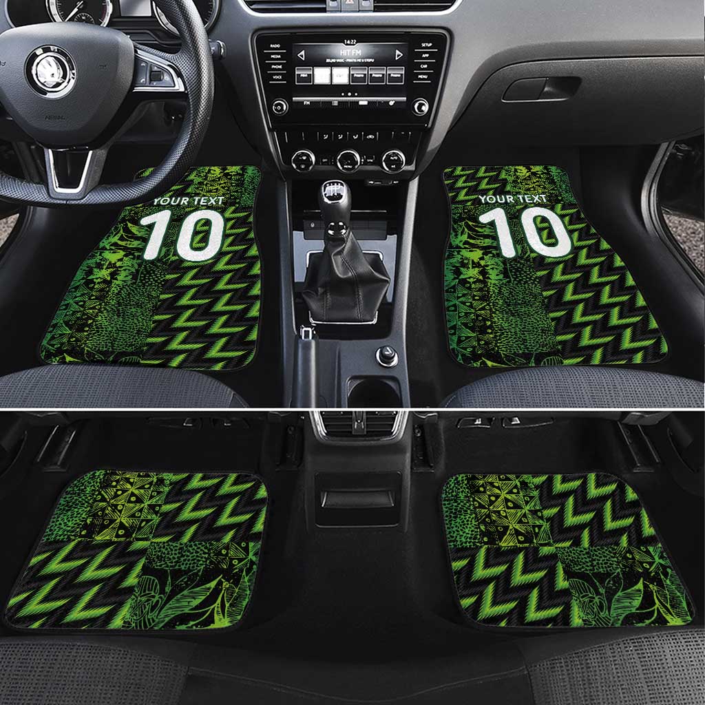Custom Nigeria Football Car Mats Super Eagles Champions - Wonder Print Shop