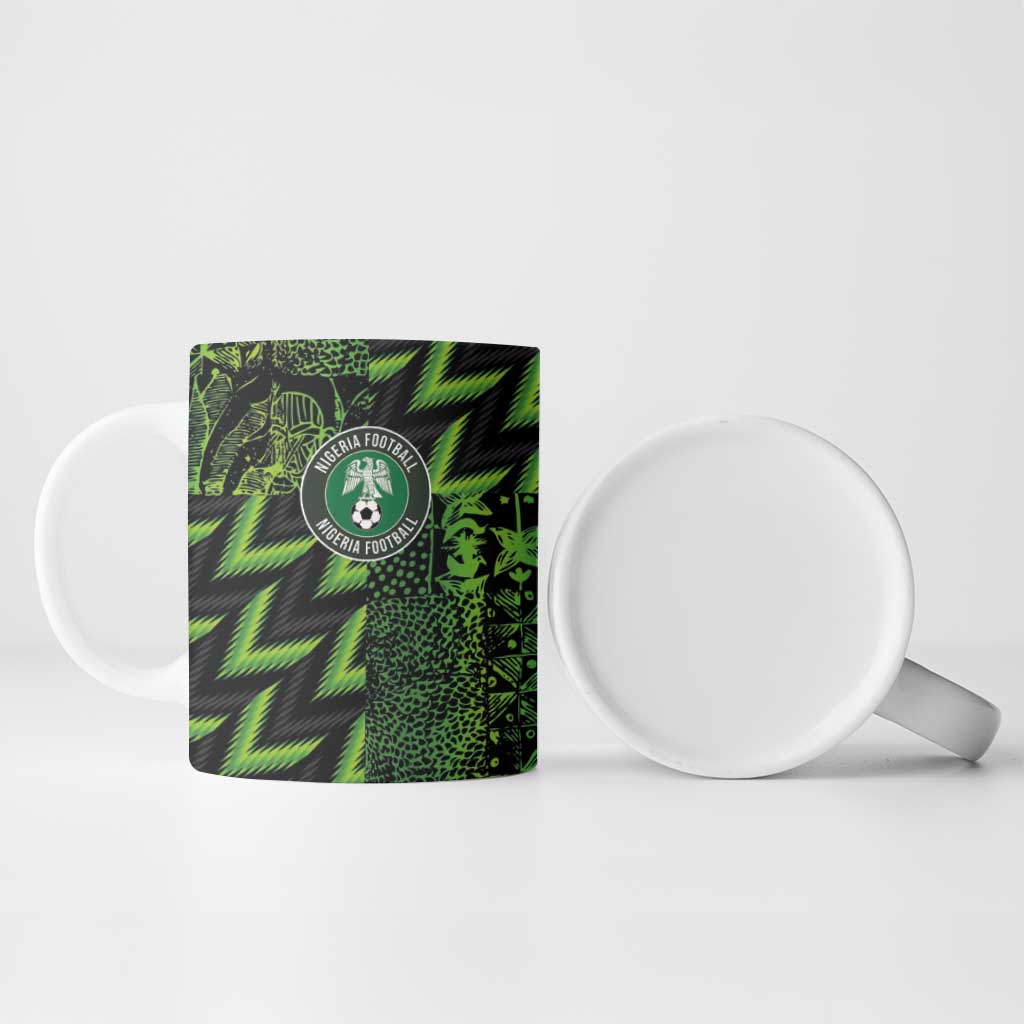 Custom Nigeria Football Ceramic Mug Super Eagles Champions - Wonder Print Shop