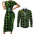 Custom Nigeria Football Couples Matching Short Sleeve Bodycon Dress and Long Sleeve Button Shirt Super Eagles Champions - Wonder Print Shop