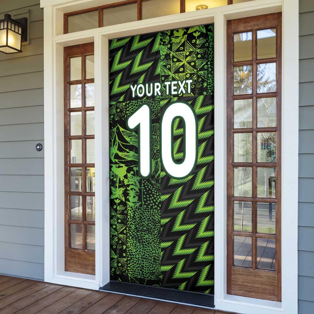 Custom Nigeria Football Door Cover Super Eagles Champions - Wonder Print Shop