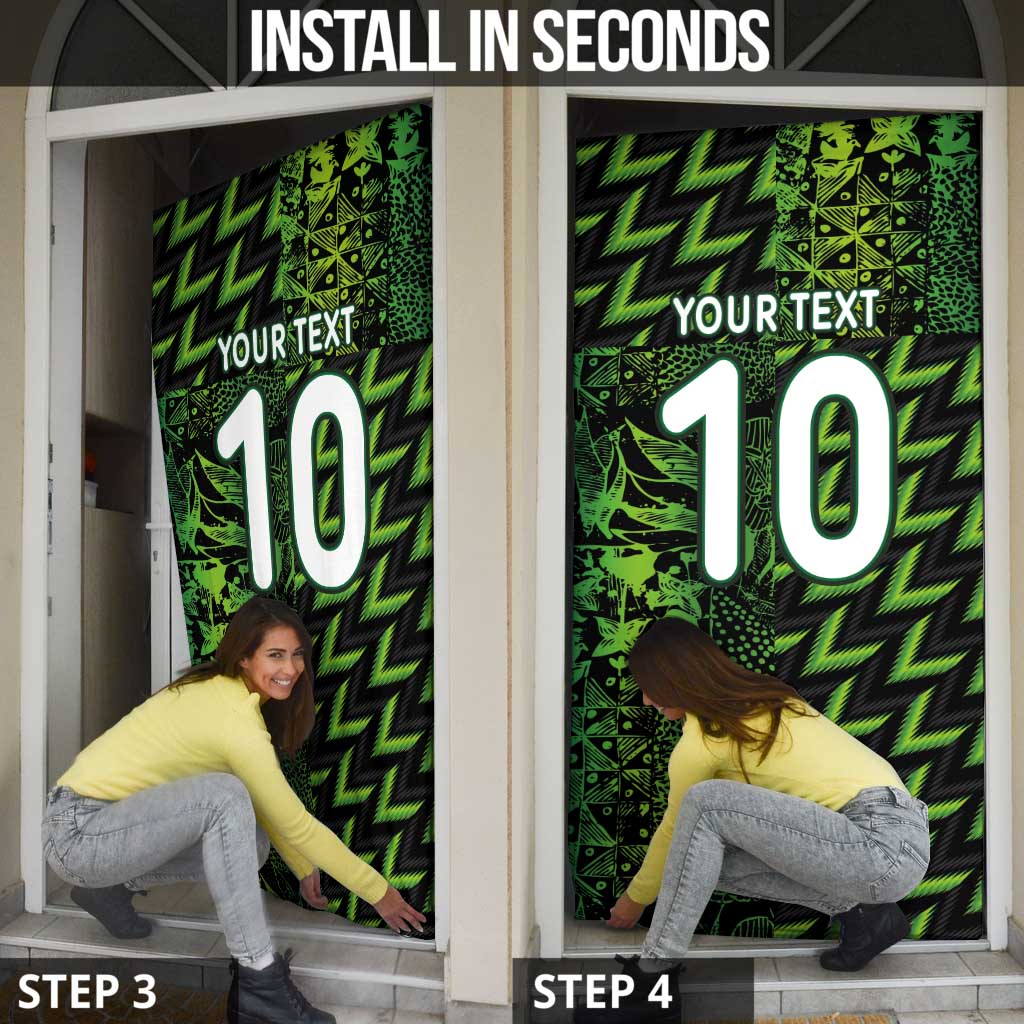 Custom Nigeria Football Door Cover Super Eagles Champions - Wonder Print Shop