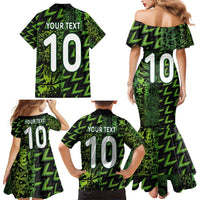 Custom Nigeria Football Family Matching Mermaid Dress and Hawaiian Shirt Super Eagles Champions - Wonder Print Shop