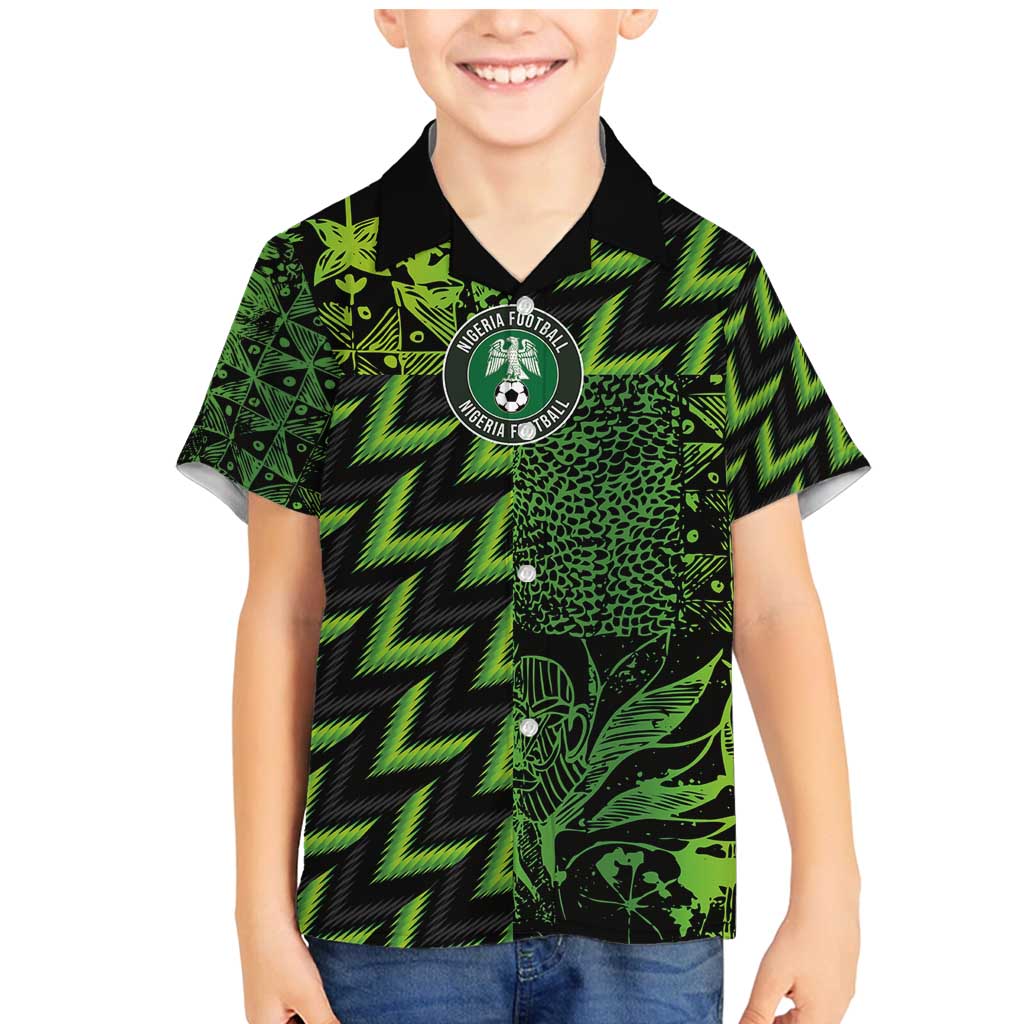 Custom Nigeria Football Family Matching Mermaid Dress and Hawaiian Shirt Super Eagles Champions - Wonder Print Shop