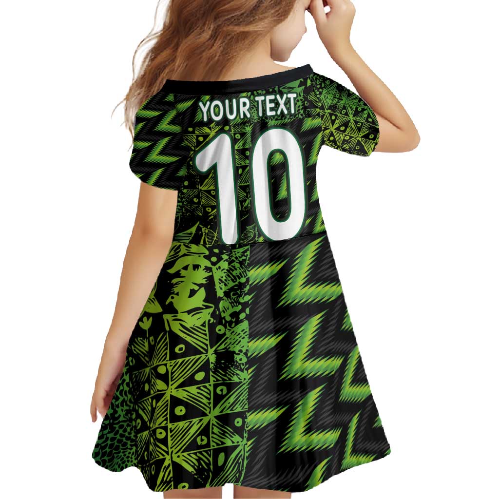 Custom Nigeria Football Family Matching Off Shoulder Maxi Dress and Hawaiian Shirt Super Eagles Champions - Wonder Print Shop