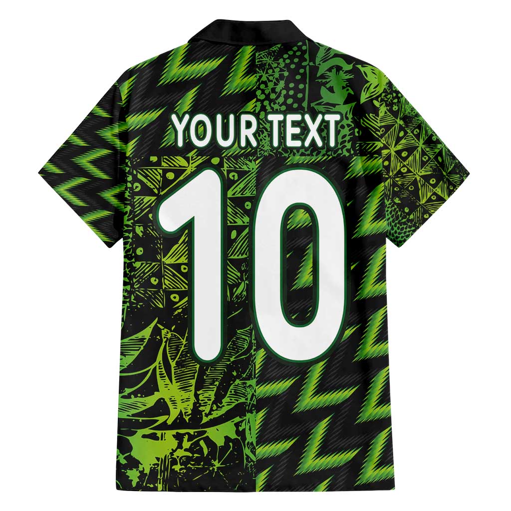 Custom Nigeria Football Family Matching Off Shoulder Maxi Dress and Hawaiian Shirt Super Eagles Champions - Wonder Print Shop