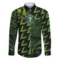 Custom Nigeria Football Family Matching Off Shoulder Maxi Dress and Hawaiian Shirt Super Eagles Champions - Wonder Print Shop