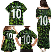 Custom Nigeria Football Family Matching Puletasi and Hawaiian Shirt Super Eagles Champions - Wonder Print Shop