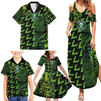 Custom Nigeria Football Family Matching Summer Maxi Dress and Hawaiian Shirt Super Eagles Champions - Wonder Print Shop