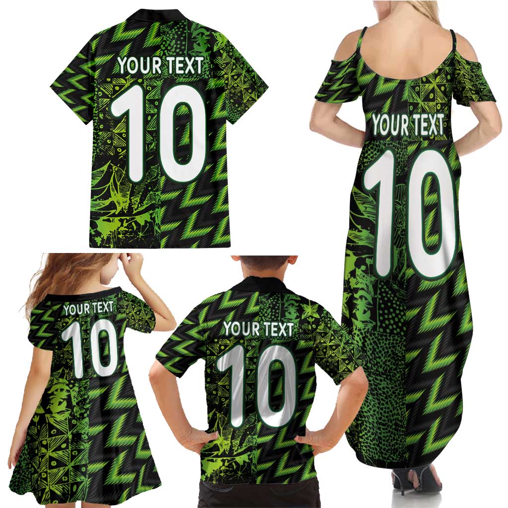 Custom Nigeria Football Family Matching Summer Maxi Dress and Hawaiian Shirt Super Eagles Champions - Wonder Print Shop