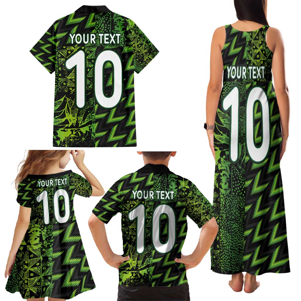 Custom Nigeria Football Family Matching Tank Maxi Dress and Hawaiian Shirt Super Eagles Champions - Wonder Print Shop